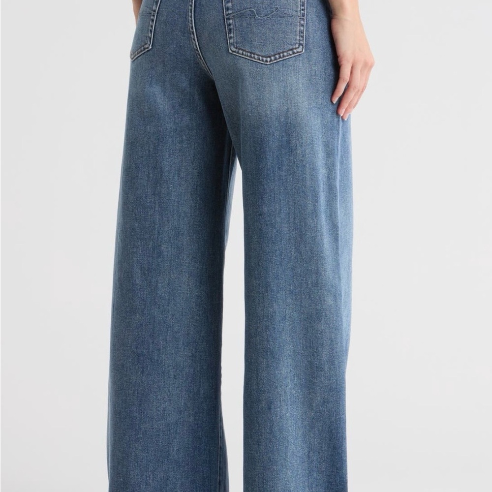 7 For All Mankind Wide-Leg Denim Jeans - Picture 2 of 3
